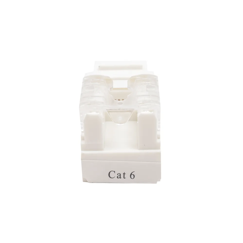 Módulo Jack Keystone Cat6 con Terminación 110 (Punchdown) para Faceplate - Color Blanco – vista 4
