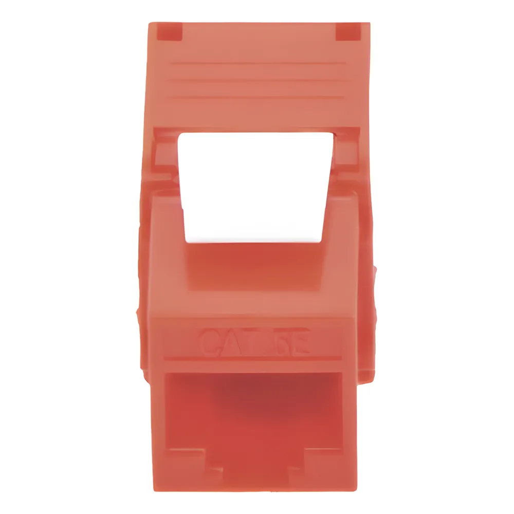 Módulo Jack Keystone Cat6 (Toolless), con Terminación en Ángulo 180 - Color Rojo, Compatible con Faceplate y Patchpanel Linkedpro – vista 4