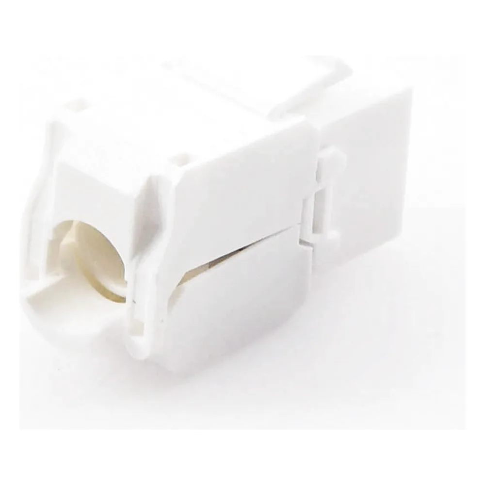 Módulo Jack Keystone Cat6A (Toolless), con Terminación en Ángulo 180 Grados Color Blanco, Compatible con Faceplate y Patchpanel Linkedpro – vista 2