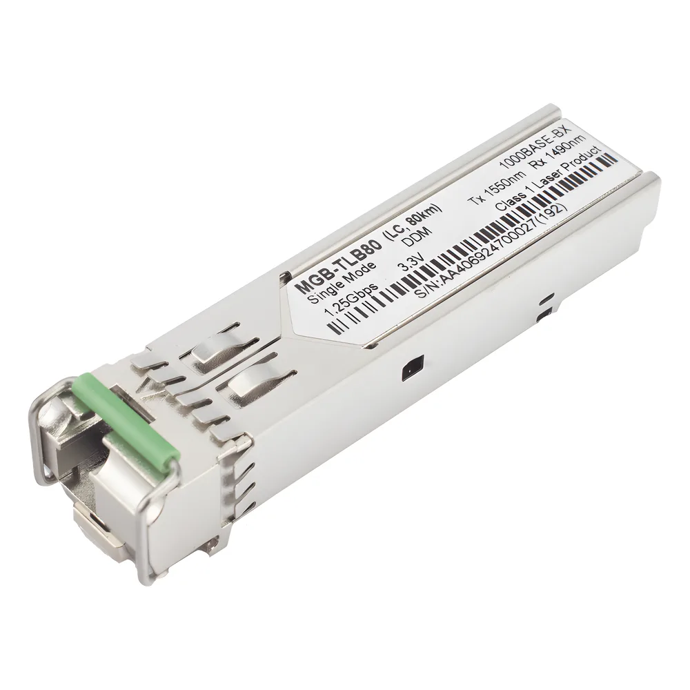 Módulo mini-GBIC SFP-Port 1000BASE-BX (WDM, TX:1550nm) - 80 km (-40~85 grados C)