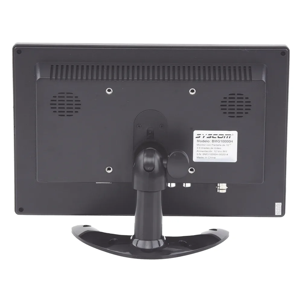Monitor 10.1" TFT-LCD ideal para colocar en vehículos o DVR/NVR. Entradas de video HDMI, VGA y RCA (CVBS) – vista 4