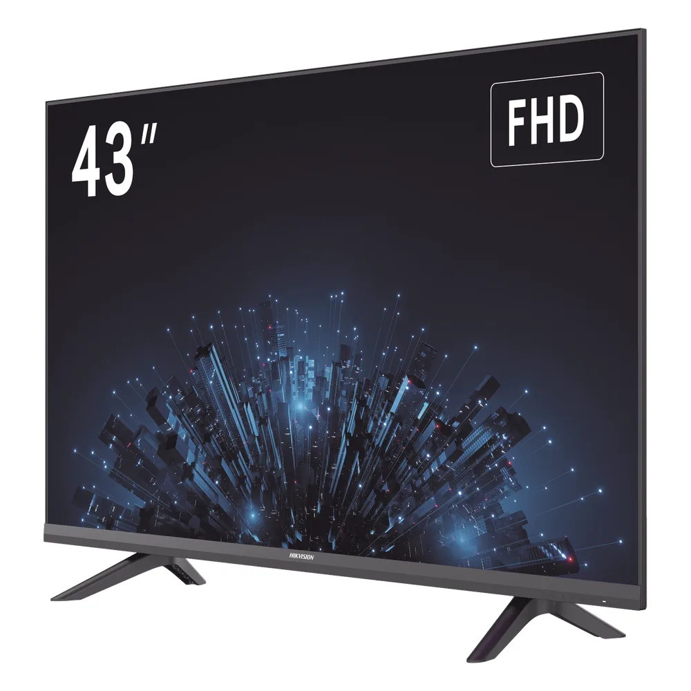 Monitor LED Full HD 43" / Ideal para Oficina y Hogar / Uso 24-7 / Entrada HDMI/VGA/USB / Compatible con Montaje VESA (200 X 200) / Bocinas Integradas