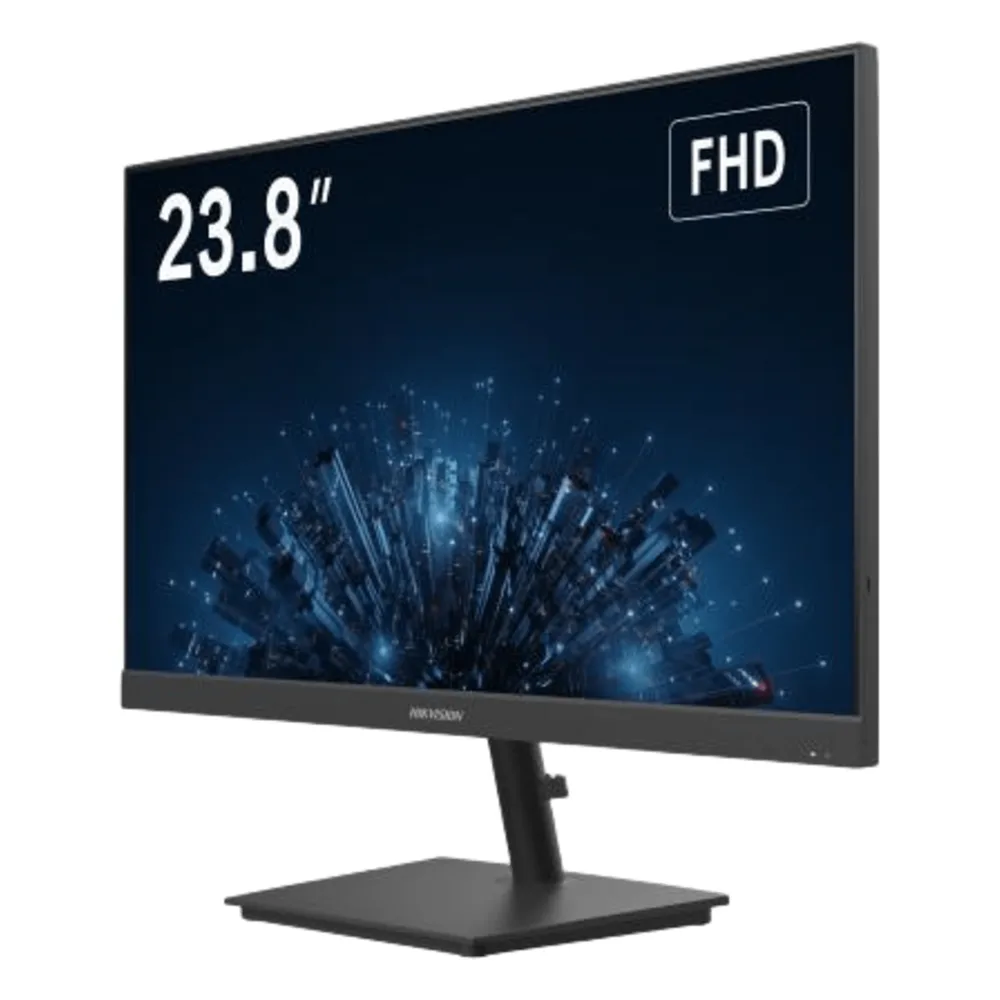Monitor LED FullHD (1080p) de 24" / Ideal para CCTV, Oficina y Hogar / Entrada HDMI-VGA-BNC / Montaje VESA ( 75 X 75) / Uso 24/7 / Backlight E-LED / Ultra Delgado – vista 3