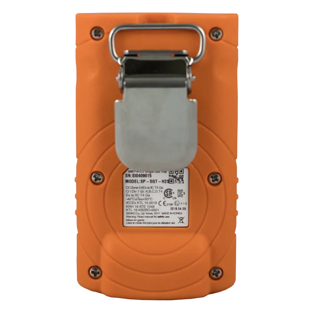 Monitor Personal de Gas H2S / Detección 0-100 ppm / Resolución 0.1 ppm / Alarma Triple 90 dB / 2 Años Sin Mantenimiento / IP67 / UL-913 ATEX IECEx – vista 3