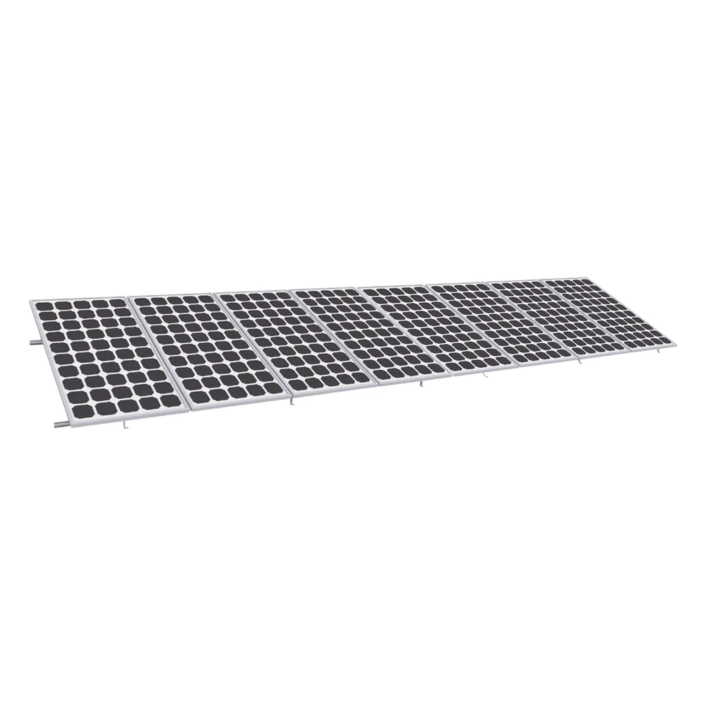 Montaje para Panel Solar, Riel "8" de 5400mm para Módulos de 550 a 660w con Espesor de 35mm, Velocidad de Viento Máx. 136km/h (20° a 45°)