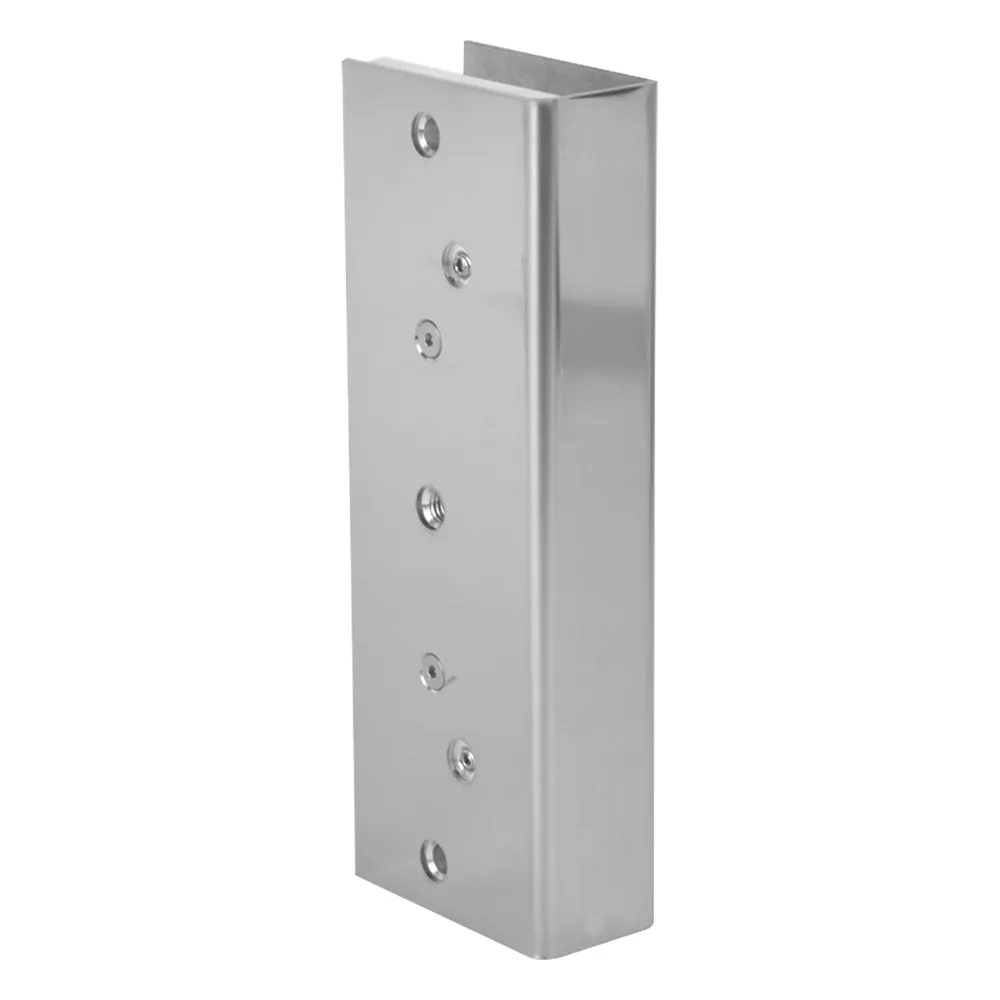 Montaje "U" para Puertas de Vidrio/ 3/4" de Grosor/ Para Chapas Magnéticas de 1200 lbs./ Ajuste por Opresores – vista 2