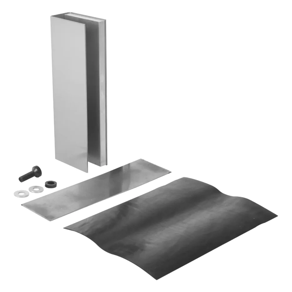 Montaje "U" para Puertas de Vidrio/ 3/4" de Grosor/ Para Chapas Magnéticas de 1200 lbs./ Ajuste por Opresores – vista 3