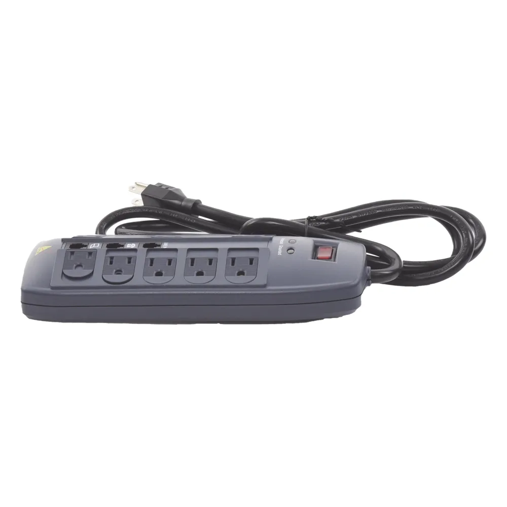 Multicontacto 8 Salidas / 120 VCA 15 A / 2160 Joules / Telco RJ11 / 6 Transformadores Simultáneos – vista 2