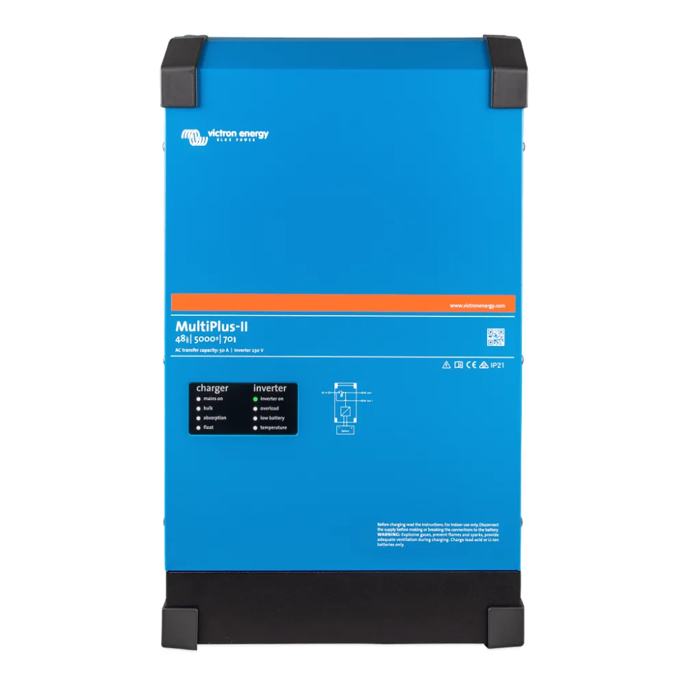 MultiPlus-II 48/5000/70-95 / Inversor Cargador de Onda Pura / Sello UL / Entrada 48 Vcc / Salida 4000 W 120 Vca 60 Hz