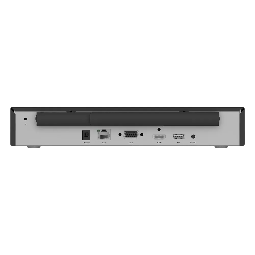 NVR Inalámbrico (WiFi) de 8 Canales IP / Admite Cámaras hasta 5 Megapixel (3K) / Salidas HDMI y VGA  / H.265 / Almacenamiento hasta 8 TB – vista 4