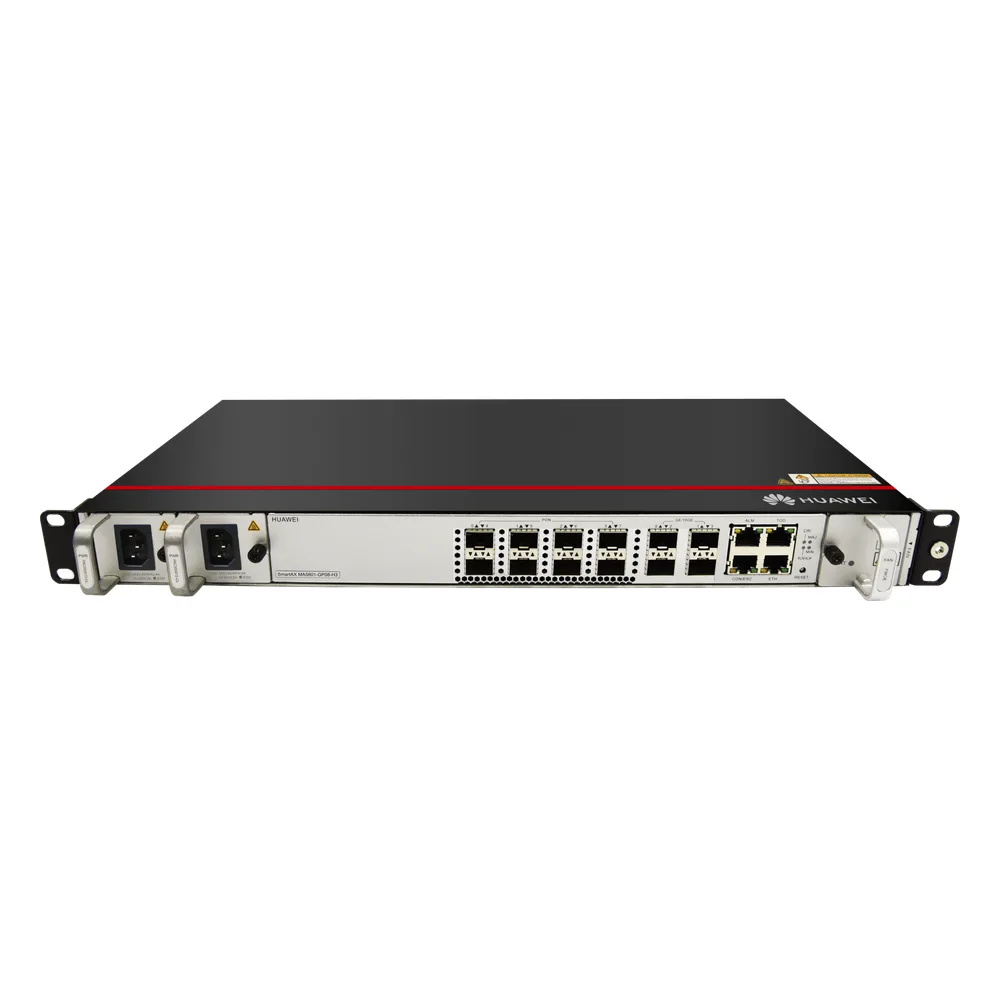 OLT GPON OptiXAccess 8 Puertos con Módulos C+, 4 Puertos Uplink (10GE/GE), Hasta 1024 ONTs, 2 Fuentes de Alimentación AC, 1 UR