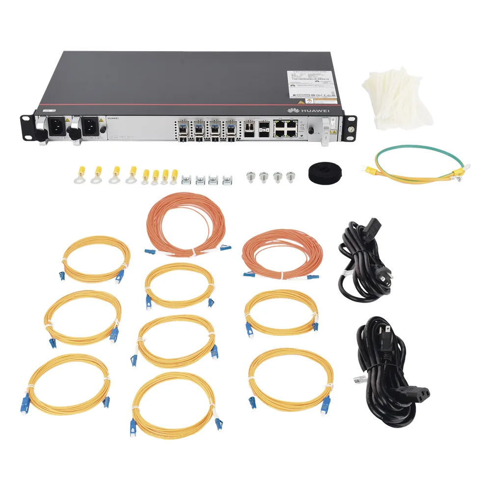 OLT GPON OptiXAccess 8 Puertos con Módulos C+, 4 Puertos Uplink (10GE/GE), Hasta 256 ONTs, 2 Fuentes de Alimentación AC, 1 UR – vista 5