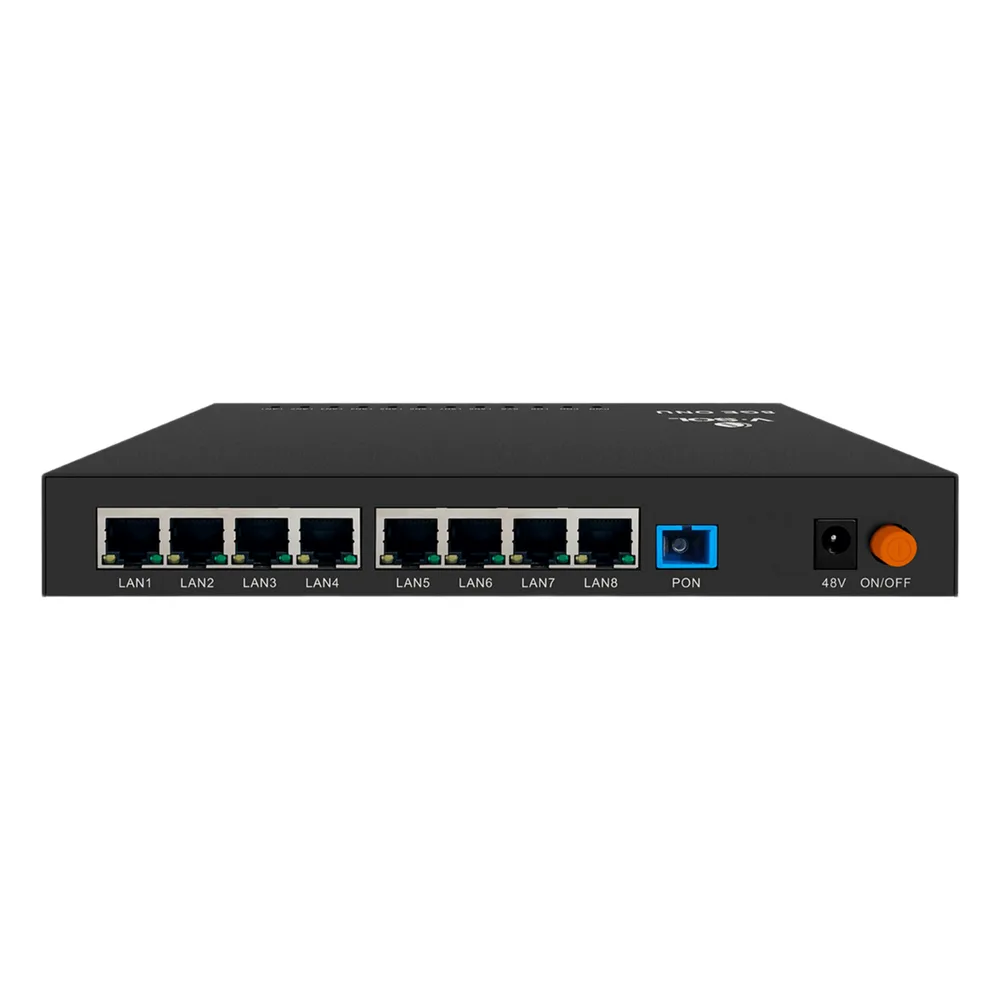 ONU Dual EPON/GPON / 8 Puertos PoE 802.3at Gigabit /  1 Puerto SC/UPC
