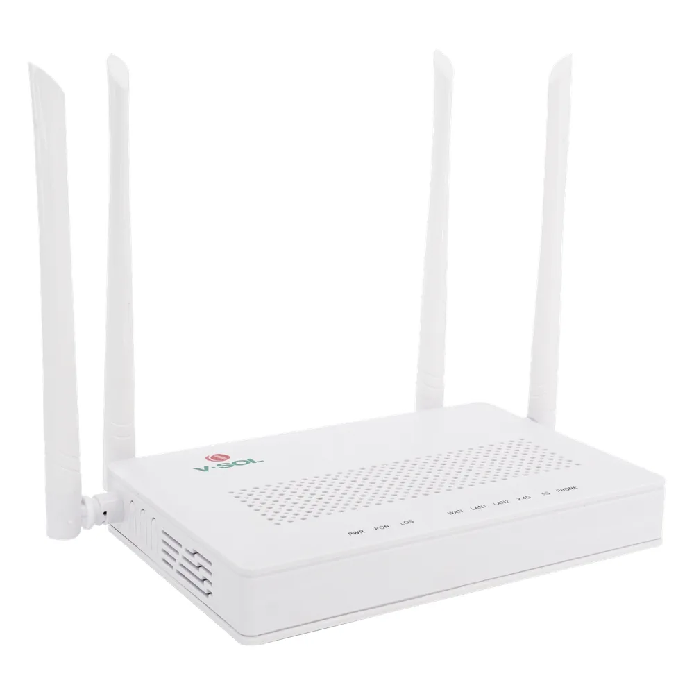 ONU Dual G/EPON con Wi-Fi AC de doble banda, 1 puerto SC/UPC + 2 puertos LAN Gigabit + 1 puerto FXS – vista 2