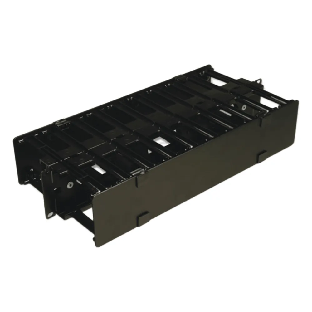 Organizador de Cable Horizontal RouteIT, Doble, Para Rack de 19in, 4in de profundidad, 2UR