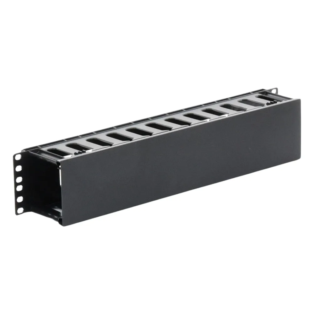 Organizador de Cables Horizontal de 2U para Rack de 19", Fabricado en Polímero Resistente a Deformaciones y Rayones – vista 4