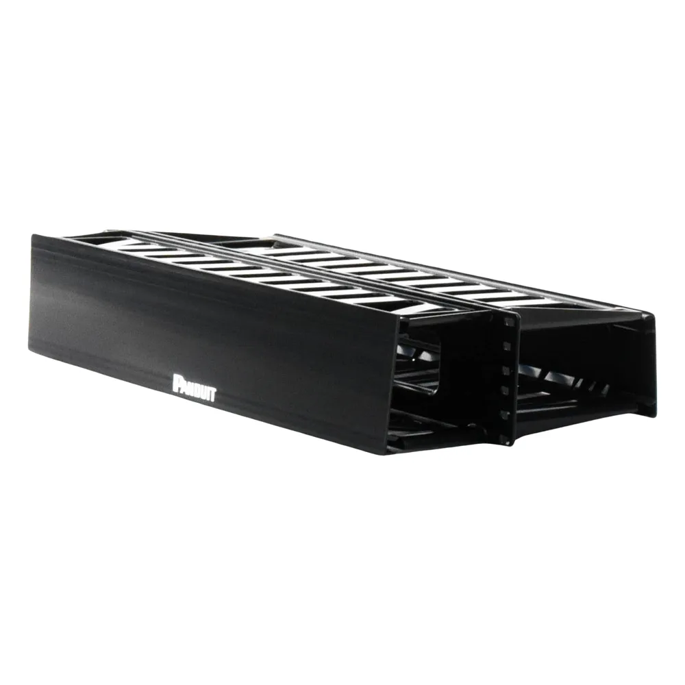 Organizador de Cables Horizontal PatchLink, Doble (Frontal y Posterior), Para Rack de 19in, 2UR – vista 3