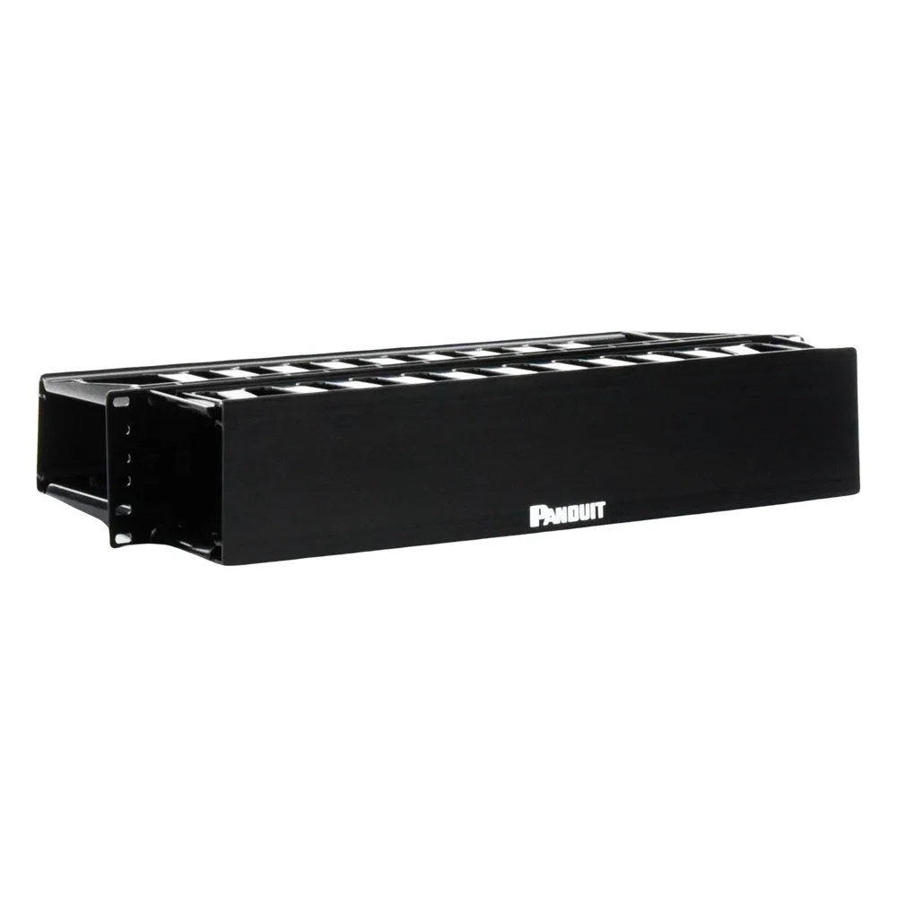 Organizador de Cables Horizontal PatchLink, Doble (Frontal y Posterior), Para Rack de 19in, 2UR – vista 4