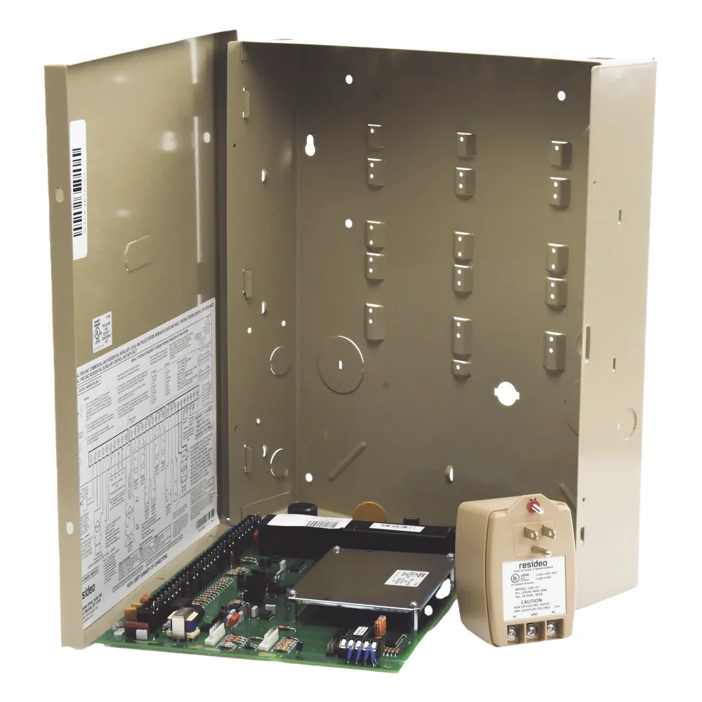 Panel de alarma de intrusión comercial particionado, hasta 128 zonas cableadas, V-Plex e inalámbricas, 8 particiones, compatible con AlarmNet y Total Connect