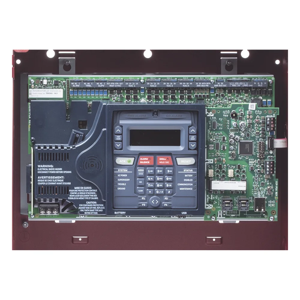 Panel de detección de incendio direccionable inteligente con comunicador preinstalado, 198 dispositivos en un lazo SLC, 4 NAC Clase A/B, activa el centro ECC-50/100 – vista 7