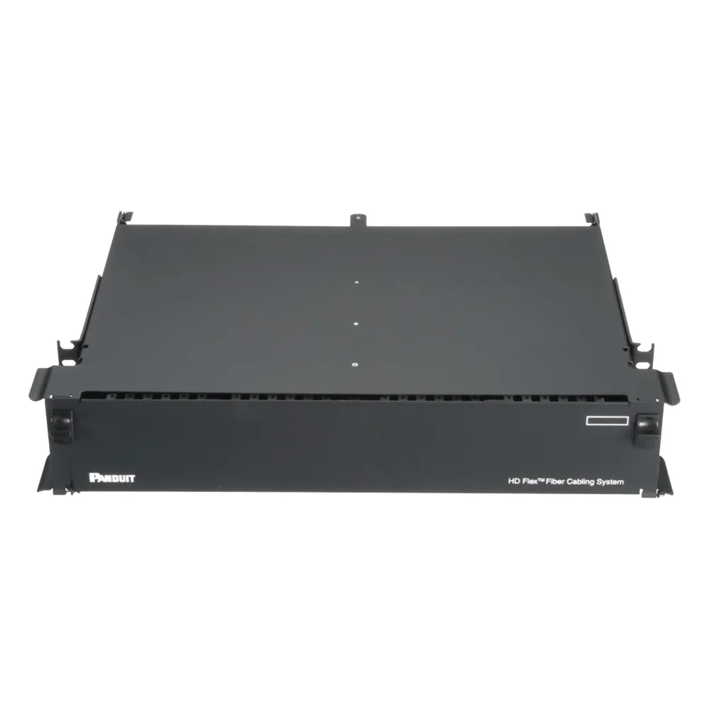 Panel de Distribución de Fibra Óptica, Acepta 12 Cassettes HD Flex y 144 Fibras por UR, Hasta 2 UR