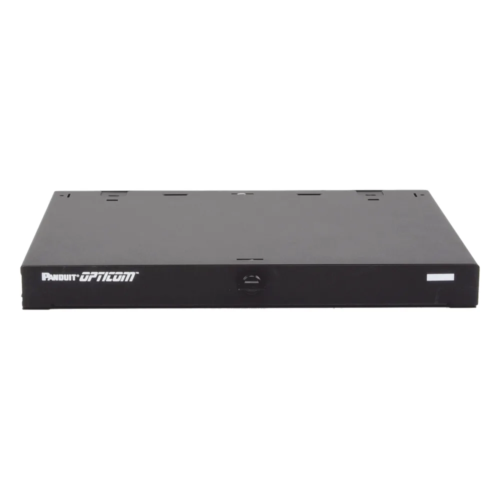 Panel de Distribución de Fibra Óptica, Acepta 3 Placas FAP o FMP, Bandeja Deslizable e Inclinable Hacia Abajo, Hasta 72 Fibras, Color Negro, 1UR – vista 3