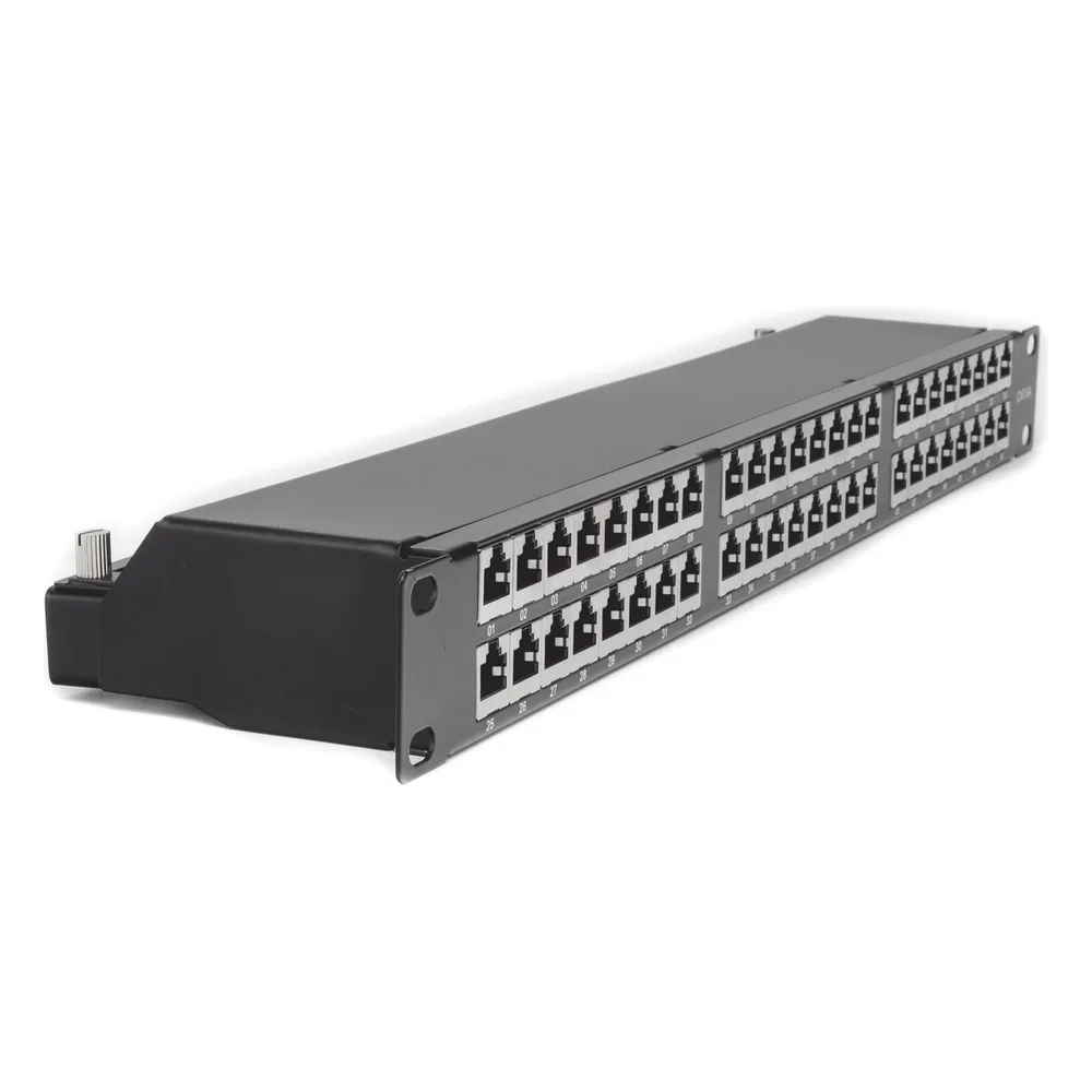 Panel de Parcheo de Impacto (110) Blindado de 48 Puertos Cat6A – vista 4