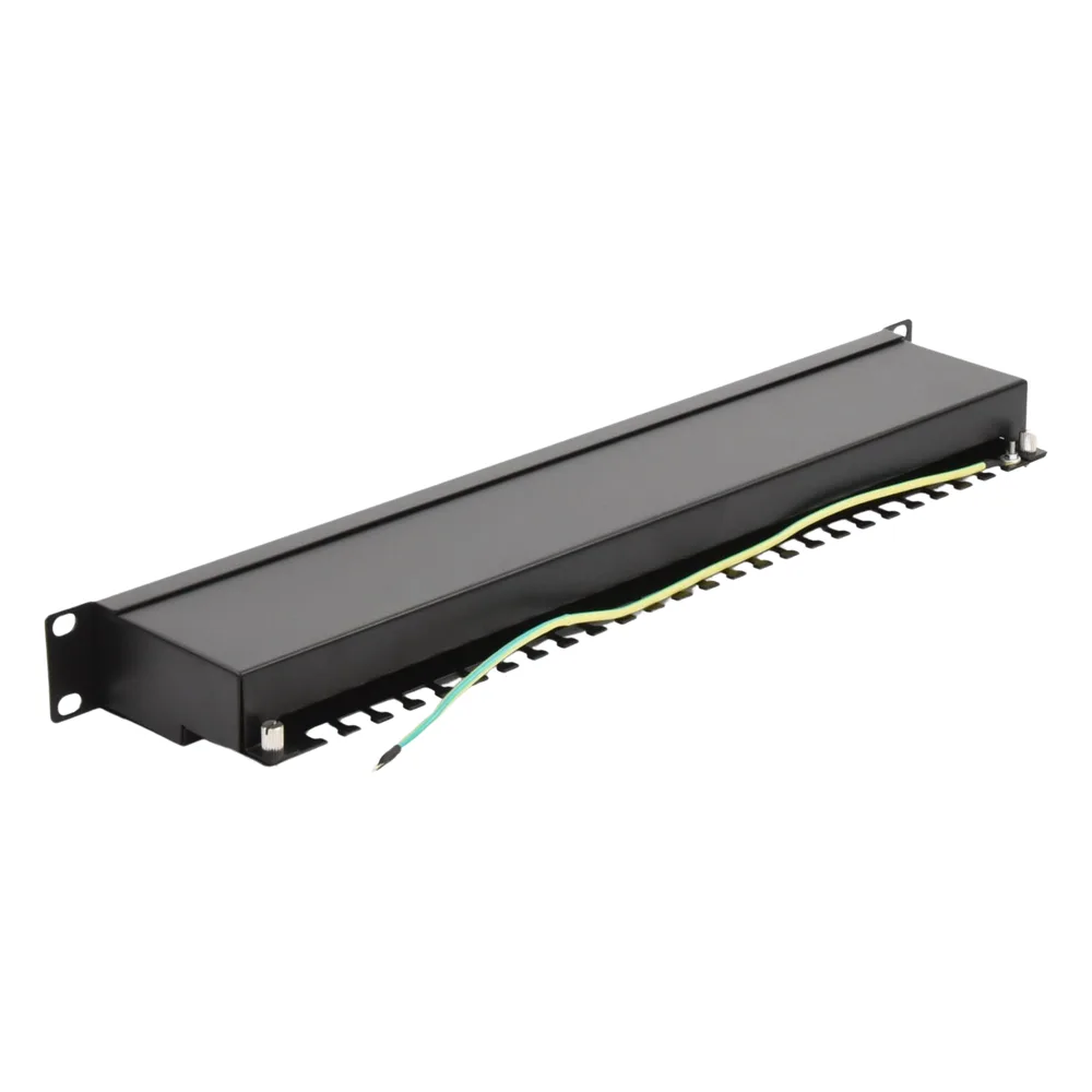 Panel de Parcheo de Impacto Blindado (STP) de 24 Puertos Cat5e, 19 Pulgadas – vista 5