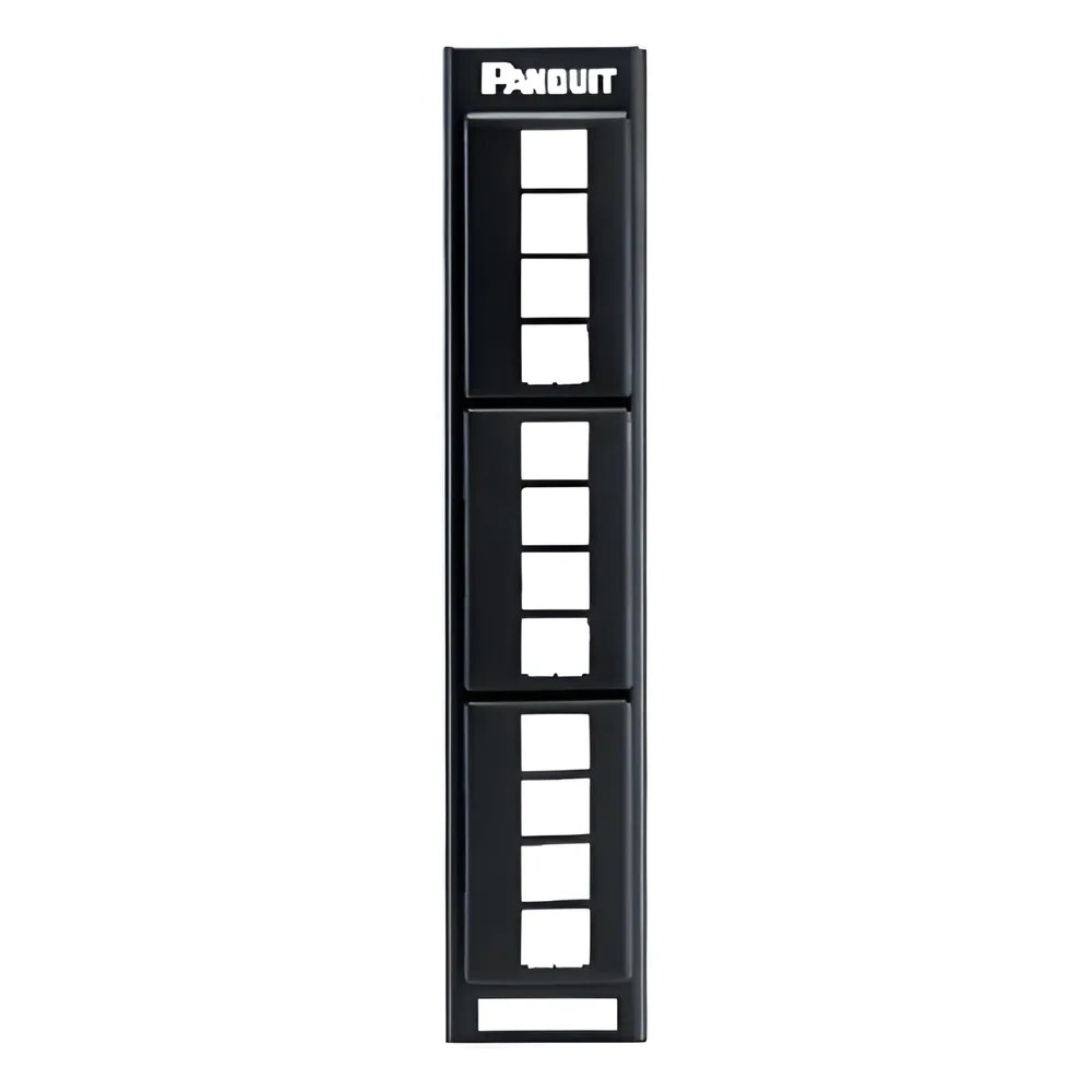 Panel de Parcheo Modular Keystone (Sin Conectores), de Montaje en Pared Usando Accesorio Wb89d, 12 Puertos