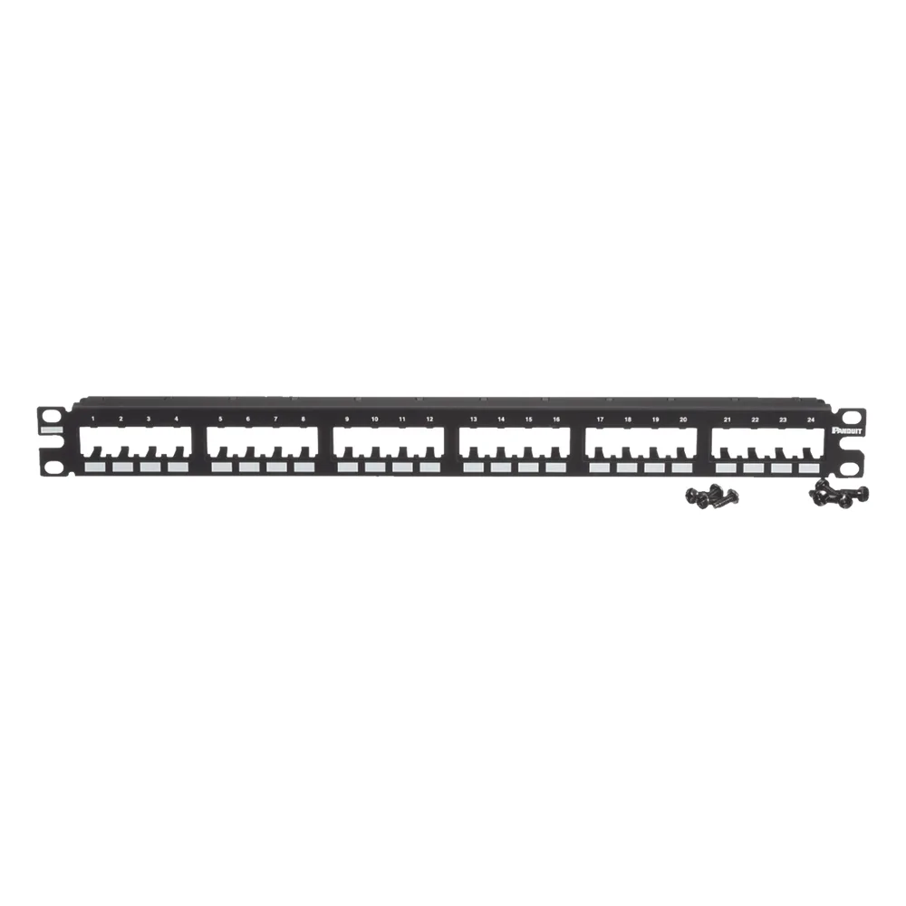 Panel de Parcheo Modular Mini-Com (Sin Conectores), Plano de Instalación al Ras, Sin Blindaje, de 24 Puertos, 1UR – vista 4