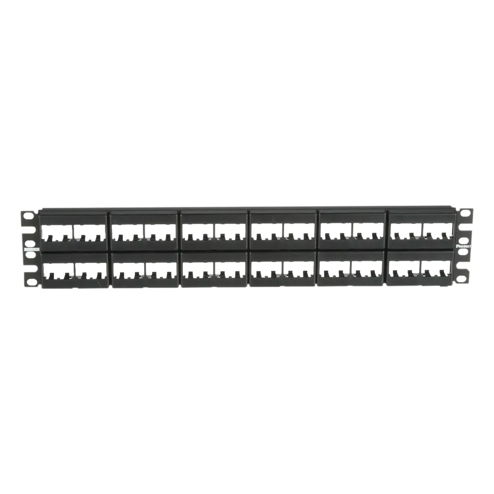 Panel de Parcheo Modular Mini-Com (Sin Conectores), Plano, Sin Blindaje, de 48 Puertos, 2 UR