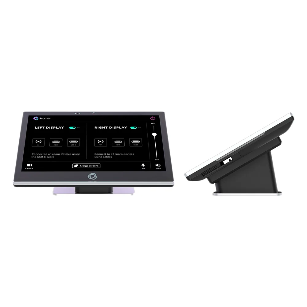 Panel Táctil 10.1 Pulgadas | Resolución 1920x1200 IPS | Multi-Touch 10 Puntos | Android 13 | PoE IEEE 802.3at | Procesador Genio 510 Hexa Core | 4GB RAM | 32GB eMMC | Diseño Seguro | Montaje Mesa y Pared Incluido | Kramer KT-2010SH