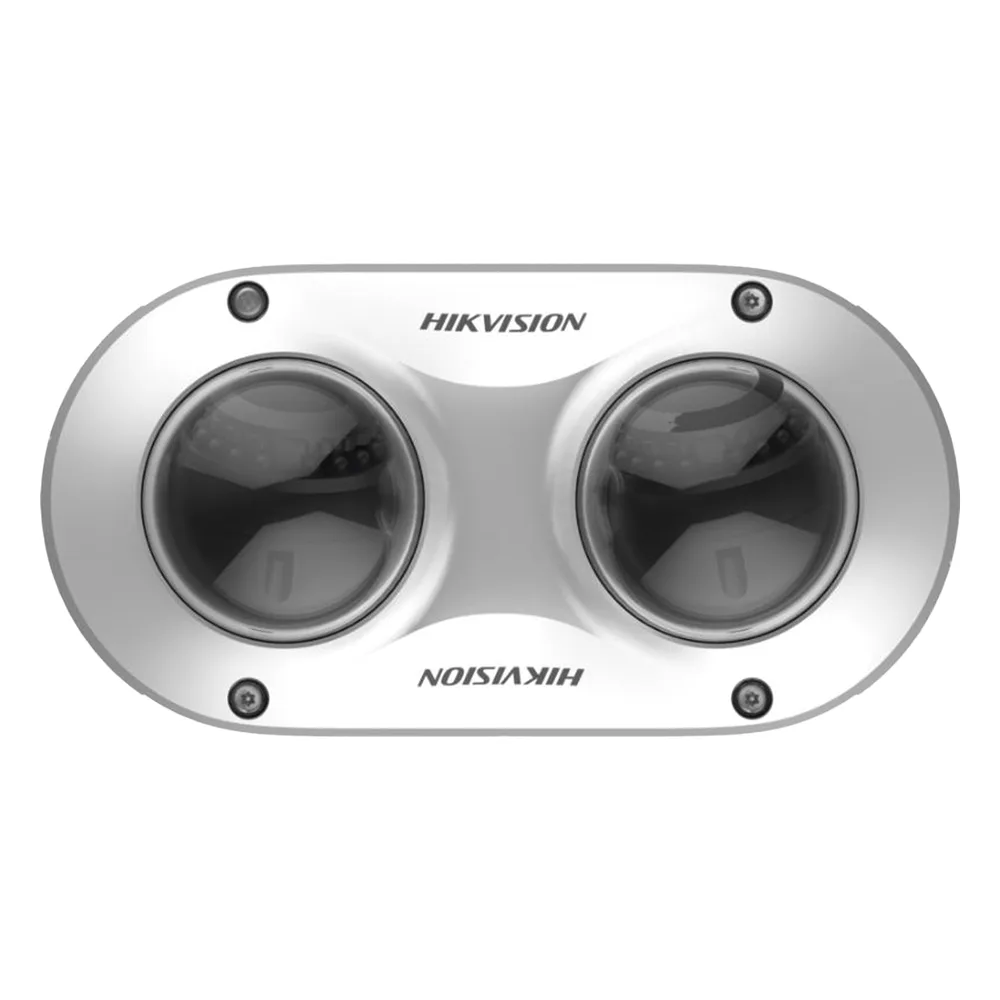 PanoVu Series / Lente Dual de 4 Megapixel / 2 Lentes Fijos de 2.8 mm / Recomendado para Pasillos o Esquinas / IP67 / IK10 / PoE / WDR 120 dB / 10 mts IR / Entrada y Salida de Audio y Alarma / MicroSD – vista 4