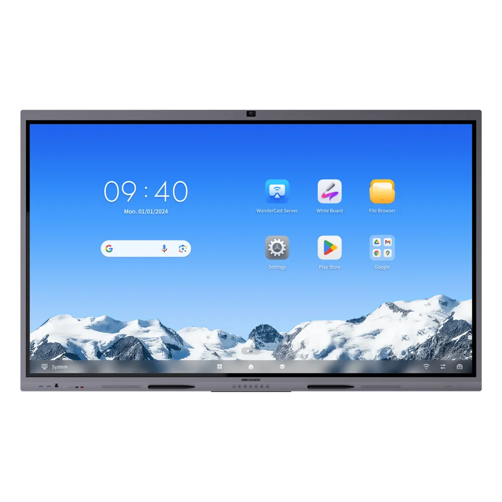 Pantalla Interactiva Touch de 86" Android 16 / Asistentes IA / Google Suite Preinstalado con Certificación EDLA / Cámara Web 8 MP / Resolución 4K / Bocinas Integradas / Entradas HDMI y VGA / Incluye 2 Lápices para Escribir