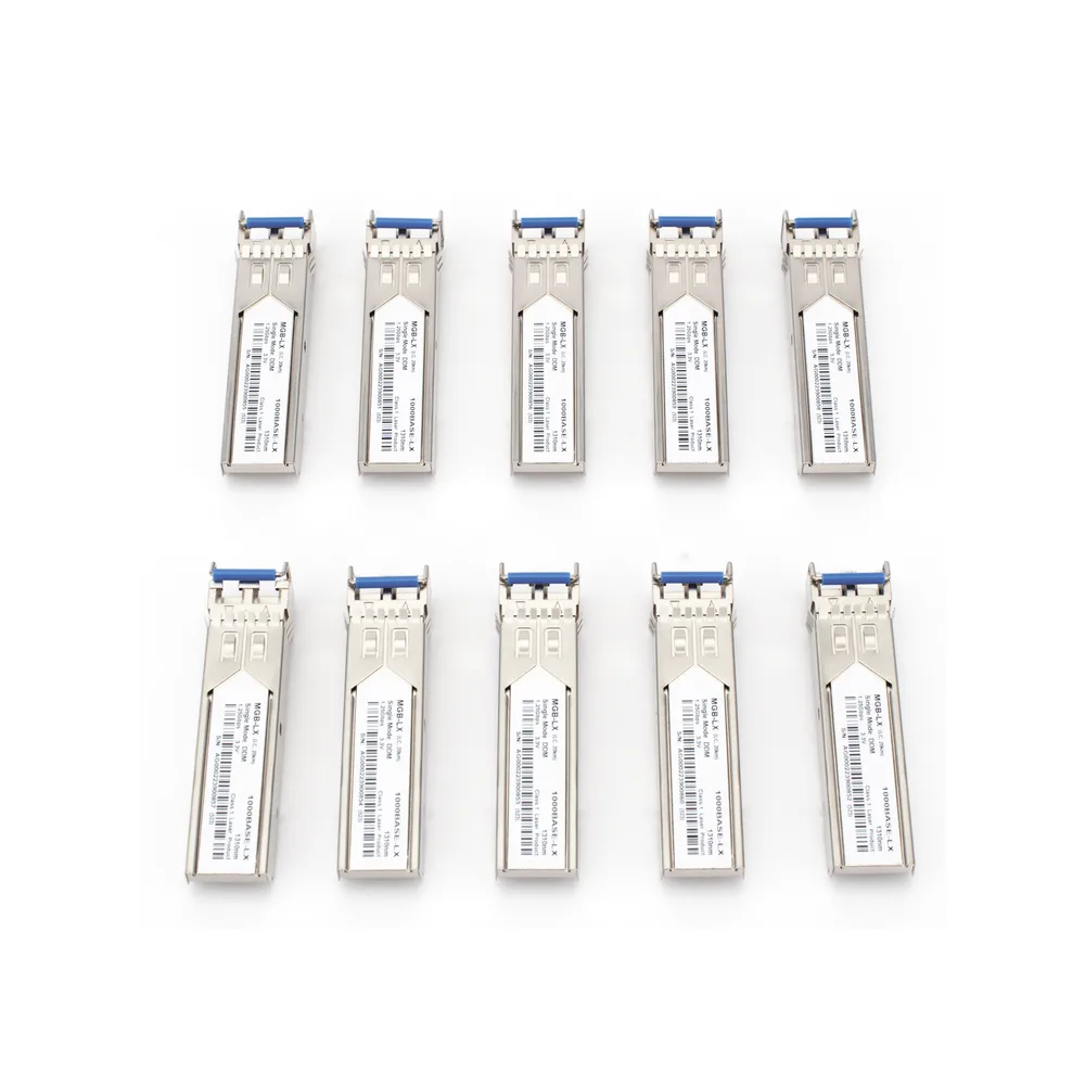 Paquete de 10 Piezas del Transceptor Industrial mini-Gbic SFP 1G LC TX:1310nm Para Fibra Mono Modo 20 Km – vista 2