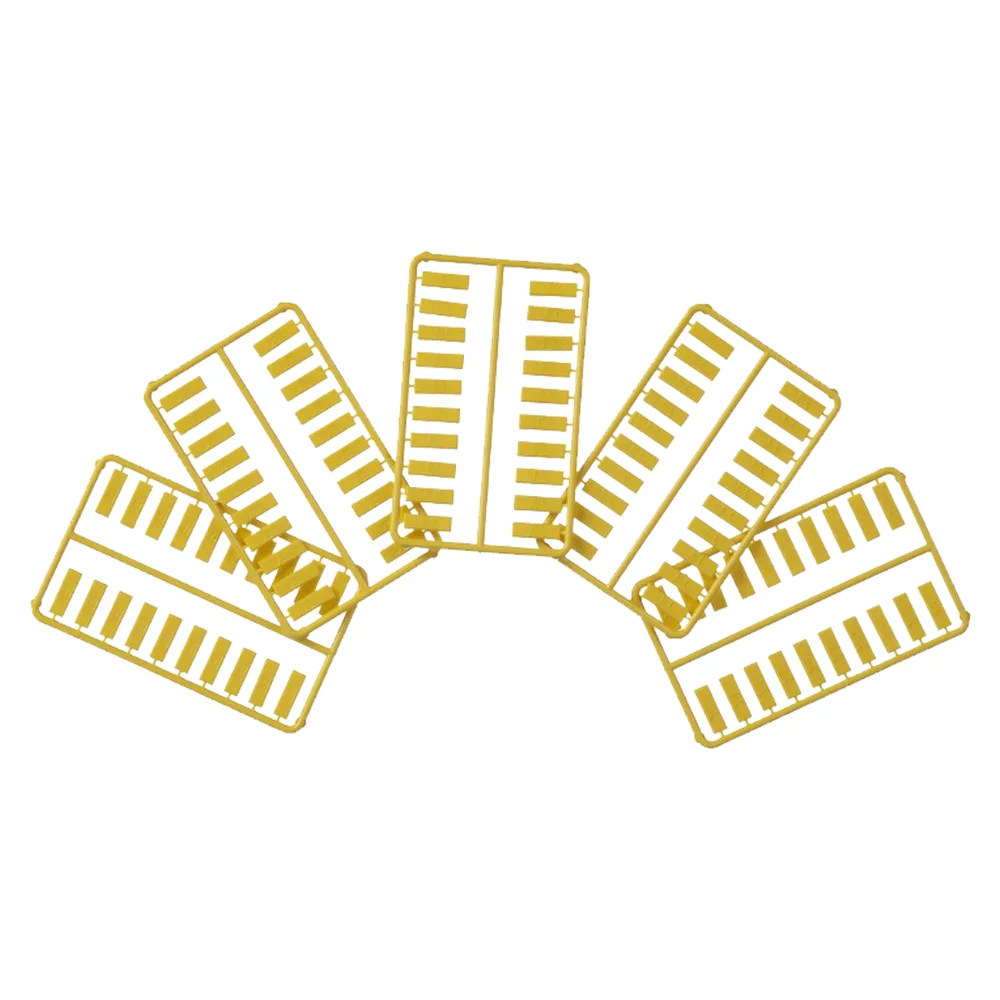Paquete de 100 Iconos de Datos de Instalación a Presión, Para Jacks Mini-Com de Panduit, De Plástico, Color Amarillo – vista 2