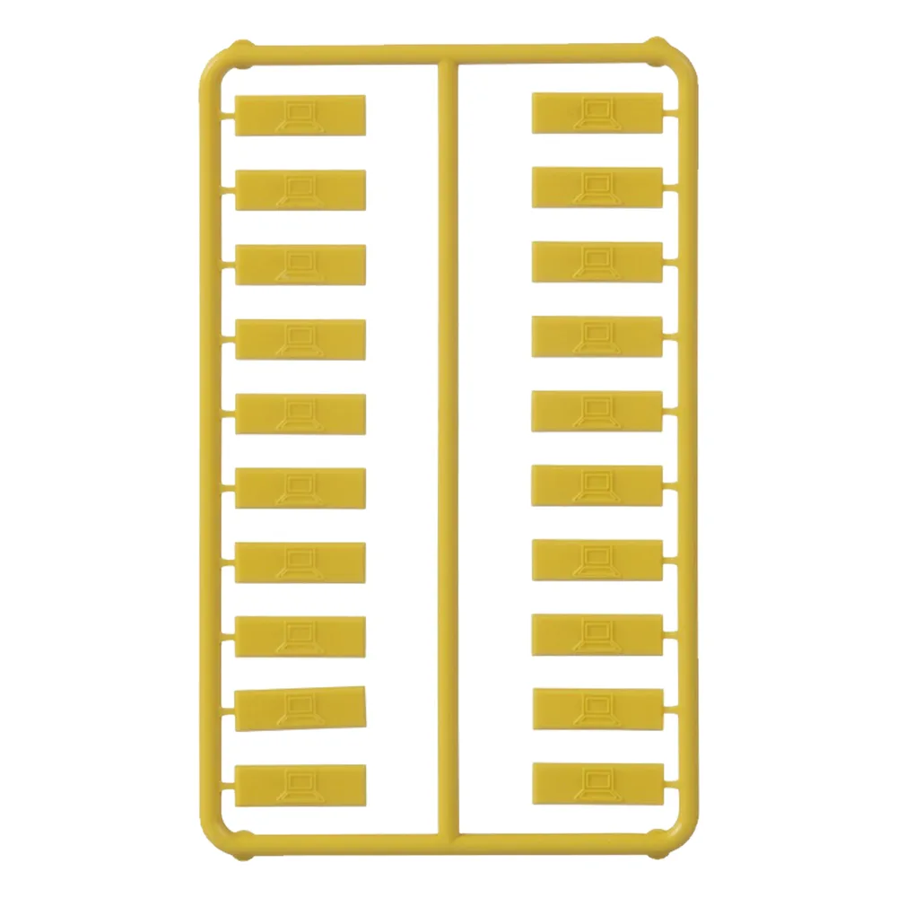 Paquete de 100 Iconos de Datos de Instalación a Presión, Para Jacks Mini-Com de Panduit, De Plástico, Color Amarillo – vista 3