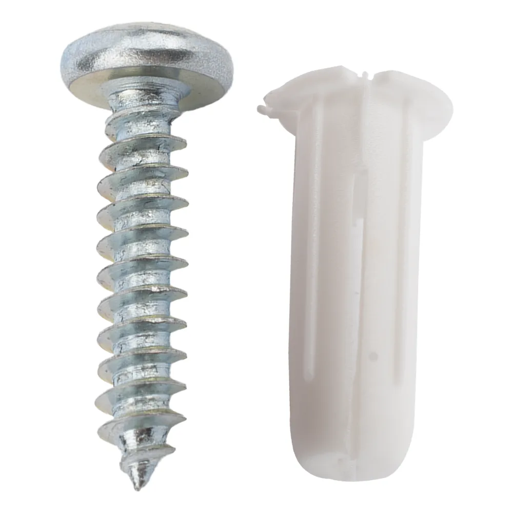 Paquete de 20 taquetes blancos  3/4" y 20 tornillos 8mm x 3/4" (1101-05002) – vista 9