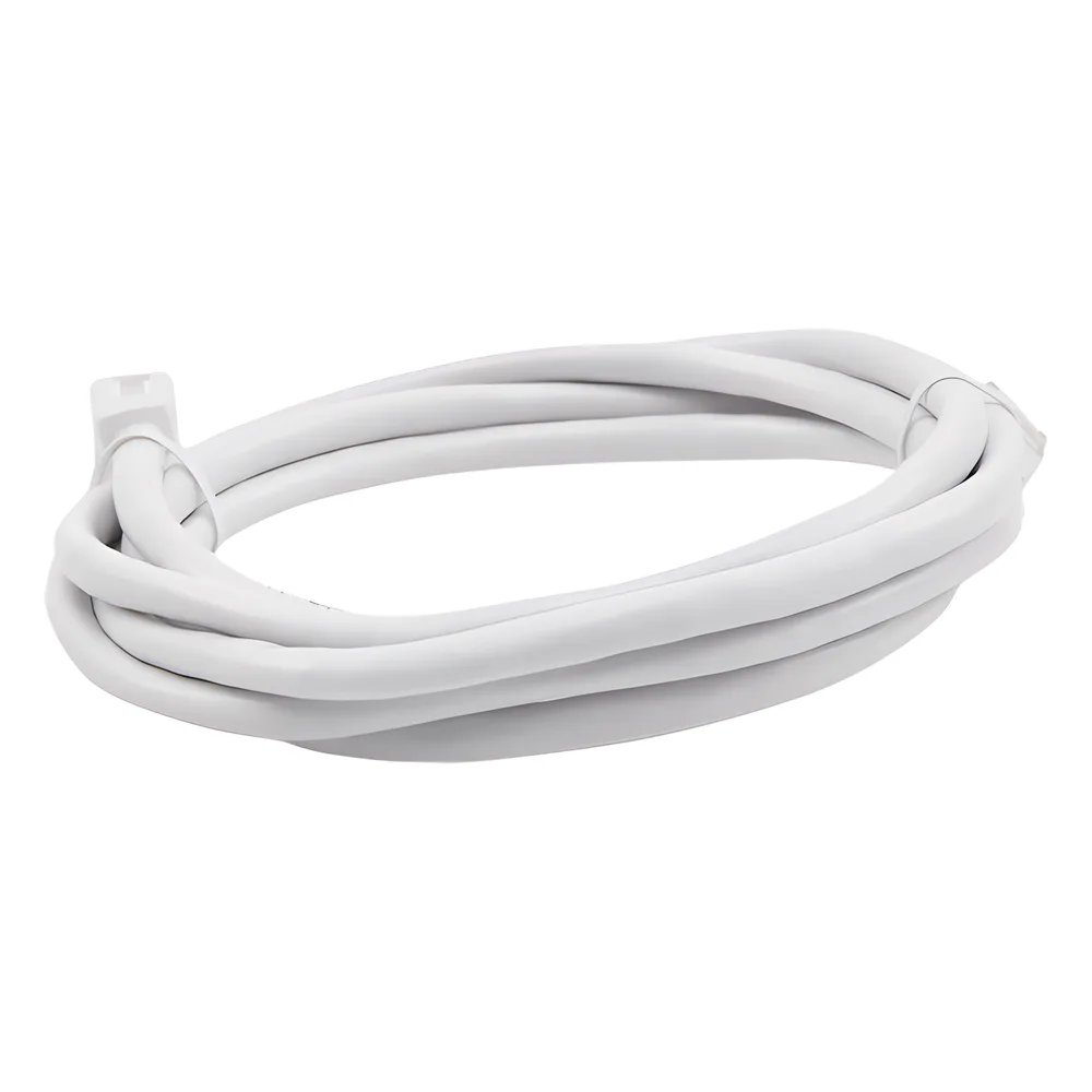 Patch Cord Cat6A 10G Blindado 2 Metros (6.56 Pies) Blanco – vista 3