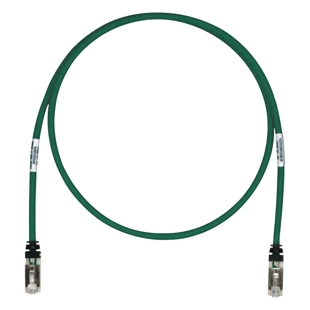 Patch Cord Cat6A, Blindado S/FTP, CM/LS0H, 7.62 Metros (25 Pies), Color Verde