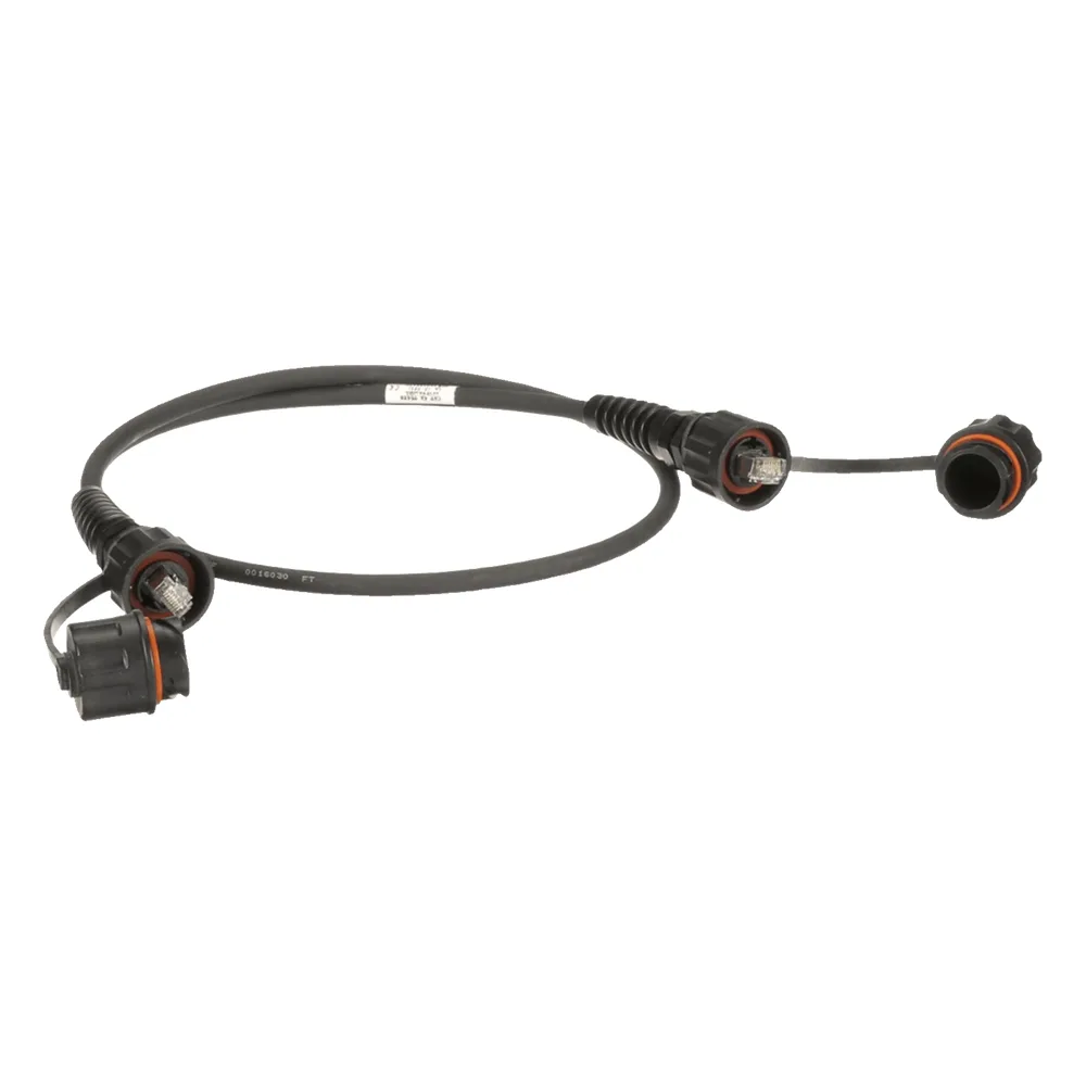 Patch Cord Cat6A IndustrialNet, Blindado S/FTP, Con Plug Industrial y Tapa en Cada Extremo, 2 Metros – vista 2