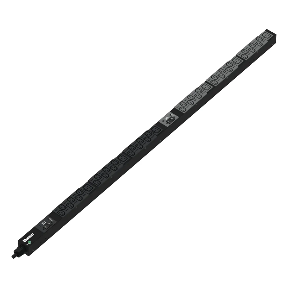 PDU Básico para Distribución de Energía, Enchufe de Entrada NEMA L6-30P, Con 36 Contactos C13 y 6 C19, de Instalación Vertical, 30 Amp, 208 Vca