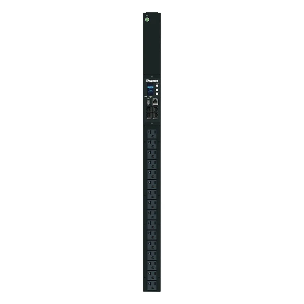 PDU G5 Monitoreable (MI) para Distribución de Energía, Enchufe de Entrada NEMA 5-15P, Con 16 Salidas NEMA 5-20R, de Instalación Vertical, 120 Vca, 15 Amp