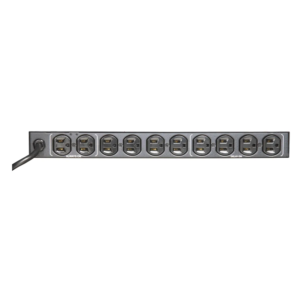 PDU para Distribución de Energía, Montaje en Rack, 11 salidas, Instalación Horizontal, de 19in, 1U, 15 Amp, 120 Vca, Con Indicador Led Y Display – vista 2