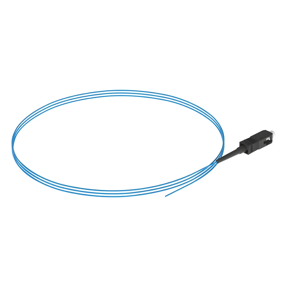 Pigtail de Fibra Óptica SC Simplex, Multimodo OM3 50/125, 900um, Color Aqua, 3 Metros (9.84 Pies) – vista 4