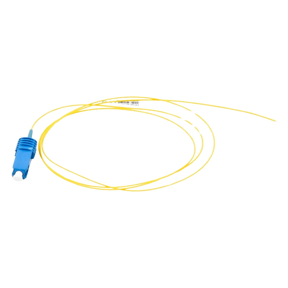 Pigtail de Fibra Óptica SC/UPC Simplex, Monomodo OS1/OS2 XGLO, OFNR, Color Amarillo, 1 Metro (3.28 Pies) – vista 5