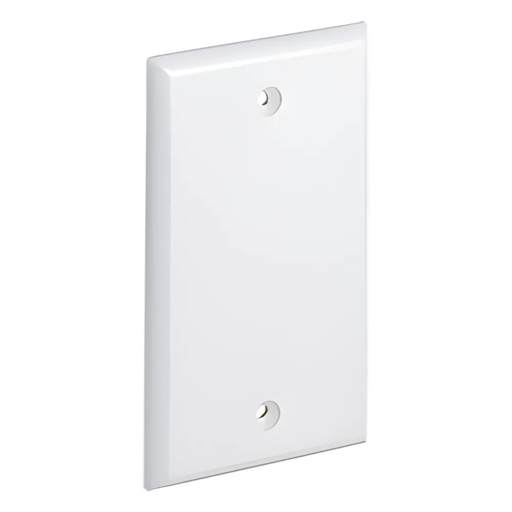 Placa de Pared Ciega Universal, Color Blanco