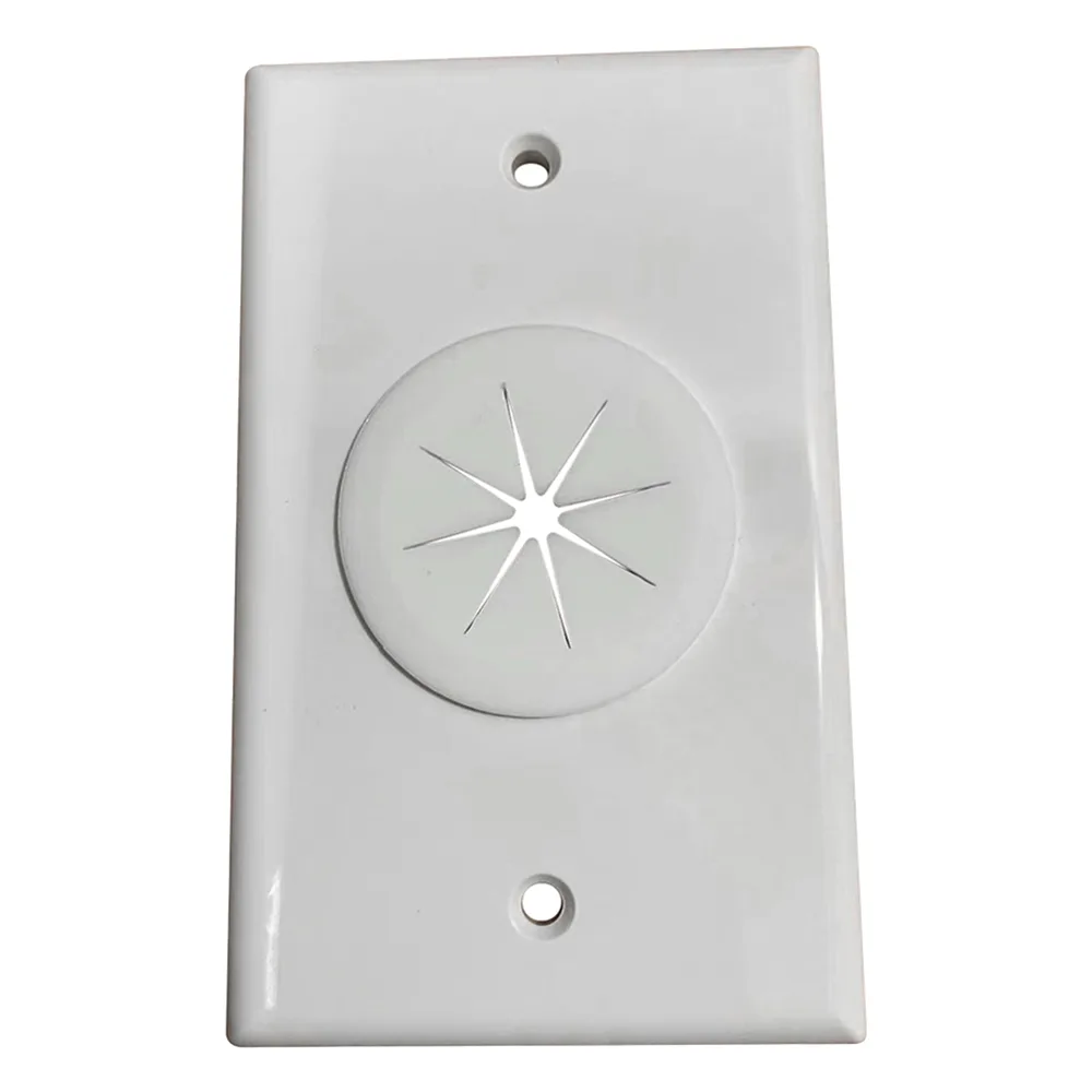 Placa de Pared, con Orificio y Grommet, Ideal para Pasar Cables