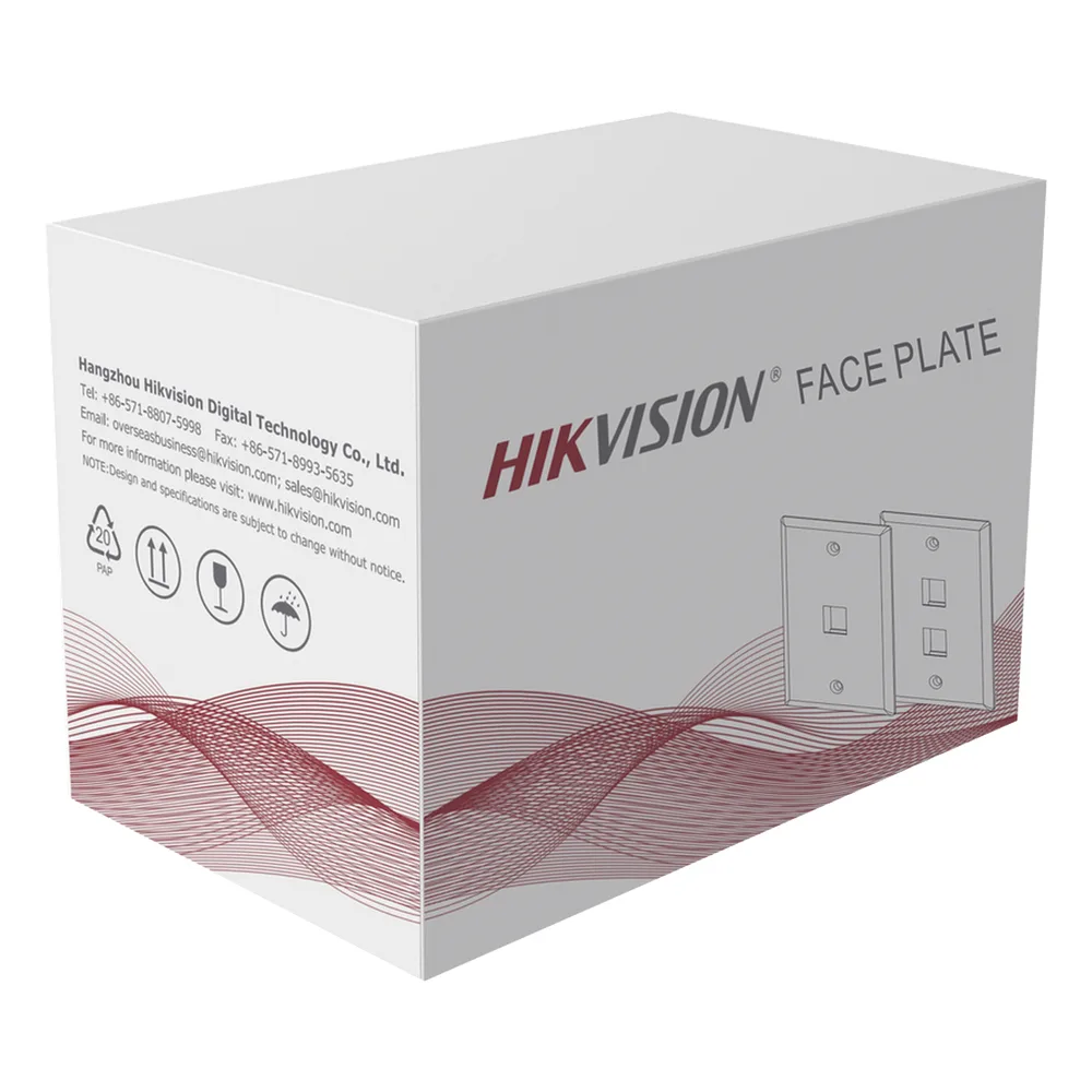 Placa de Pared (Face Plate) / 2 Puertos / Color Blanco / Caja con 20 Piezas / ABS – vista 2