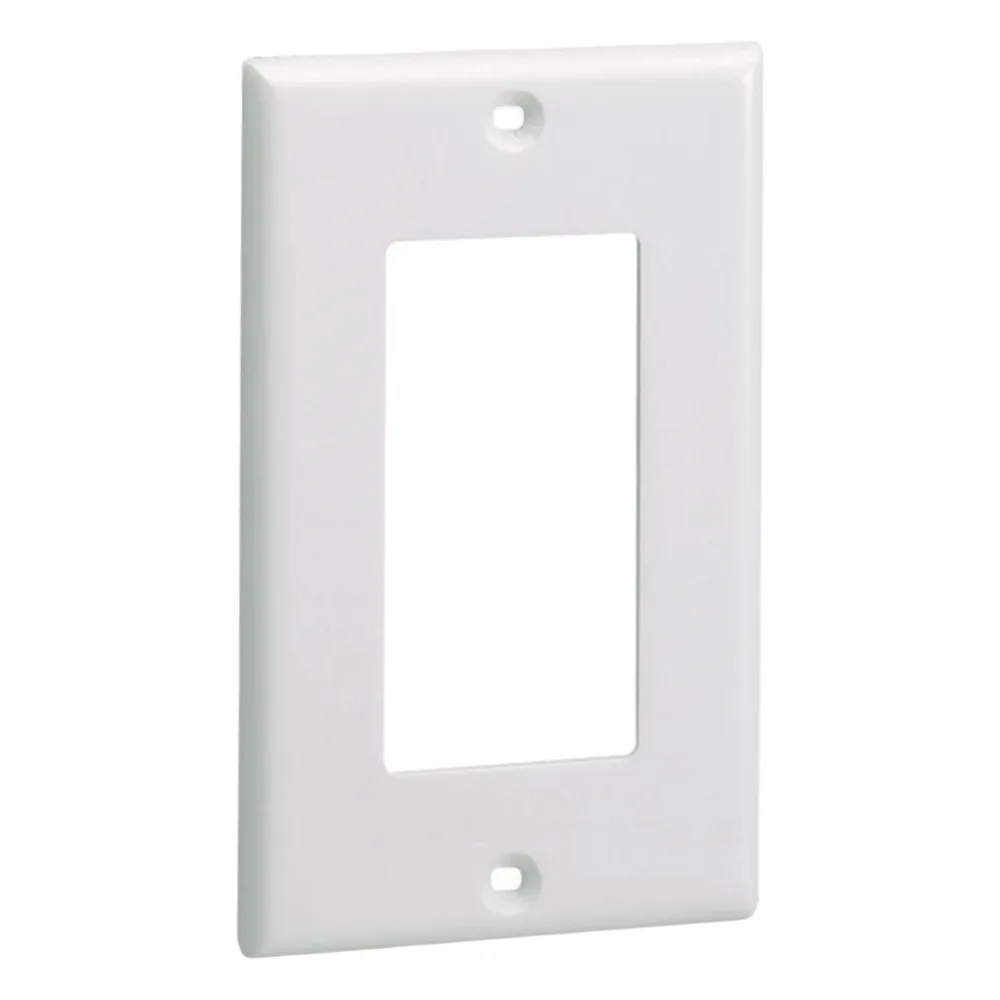 Placa de Pared Frontal Estándar GFCI, Material ABS, Color Blanco